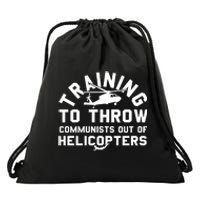 Training To Throw Communists Out Of Helicopters Drawstring Bag