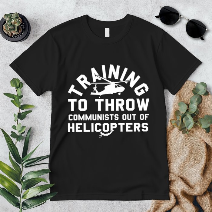 Training To Throw Communists Out Of Helicopters Premium T-Shirt