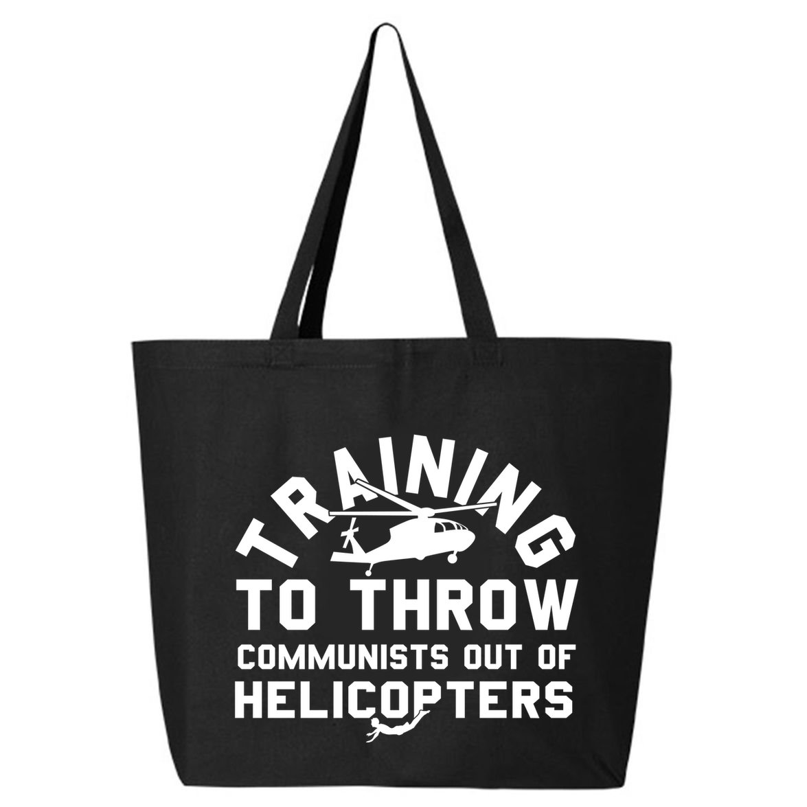 Training To Throw Communists Out Of Helicopters 25L Jumbo Tote