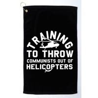 Training To Throw Communists Out Of Helicopters Golf Towel