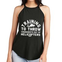 Training To Throw Communists Out Of Helicopters Women's Perfect Tri Rocker Tank