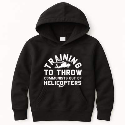 Training To Throw Communists Out Of Helicopters Kids Hoodie