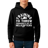 Training To Throw Communists Out Of Helicopters Kids Hoodie