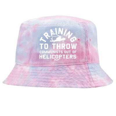 Training To Throw Communists Out Of Helicopters Tie-Dyed Bucket Hat