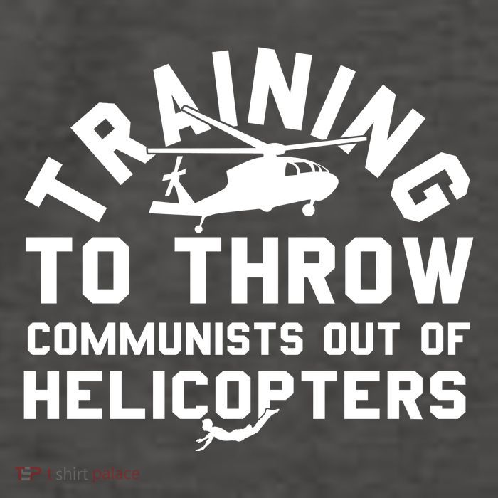 Training To Throw Communists Out Of Helicopters Vector Backpack