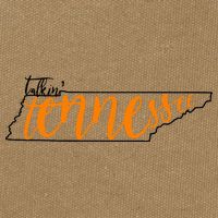 Talkin Tennessee Talking Tennessee Tn Orange White Outfits Cotton Canvas Backpack