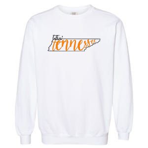 Talkin Tennessee Talking Tennessee Tn Orange White Outfits Garment-Dyed Sweatshirt