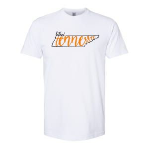 Talkin Tennessee Talking Tennessee Tn Orange White Outfits Softstyle CVC T-Shirt