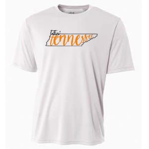 Talkin Tennessee Talking Tennessee Tn Orange White Outfits Cooling Performance Crew T-Shirt