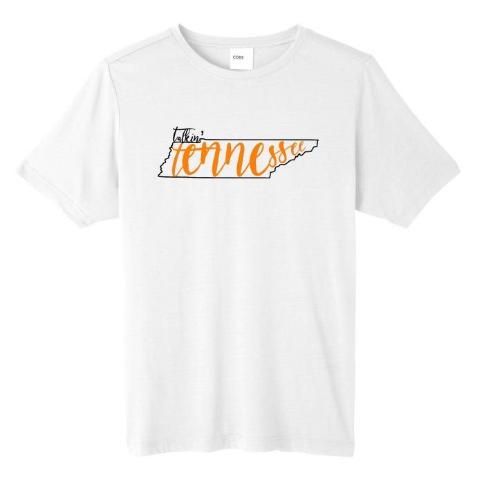 Talkin Tennessee Talking Tennessee Tn Orange White Outfits Tall Fusion ChromaSoft Performance T-Shirt