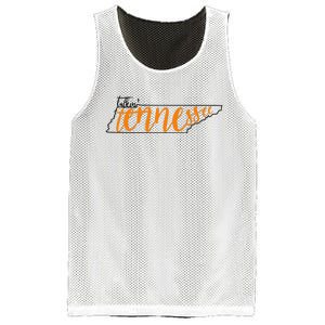 Talkin Tennessee Talking Tennessee Tn Orange White Outfits Mesh Reversible Basketball Jersey Tank