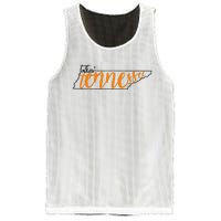 Talkin Tennessee Talking Tennessee Tn Orange White Outfits Mesh Reversible Basketball Jersey Tank