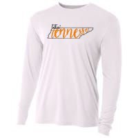 Talkin Tennessee Talking Tennessee Tn Orange White Outfits Cooling Performance Long Sleeve Crew