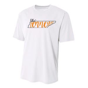 Talkin Tennessee Talking Tennessee Tn Orange White Outfits Performance Sprint T-Shirt