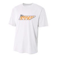 Talkin Tennessee Talking Tennessee Tn Orange White Outfits Youth Performance Sprint T-Shirt