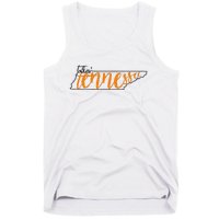 Talkin Tennessee Talking Tennessee Tn Orange White Outfits Tank Top