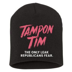 Tampontim Tampon Tim Funny Kamalas Vice President Tim Walz Short Acrylic Beanie