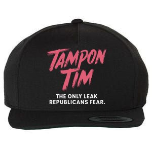 Tampontim Tampon Tim Funny Kamalas Vice President Tim Walz Wool Snapback Cap