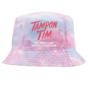 Tampontim Tampon Tim Funny Kamalas Vice President Tim Walz Tie-Dyed Bucket Hat