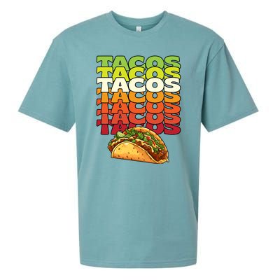 Tacos Tacos Tacos Mexican Tacos Sueded Cloud Jersey T-Shirt