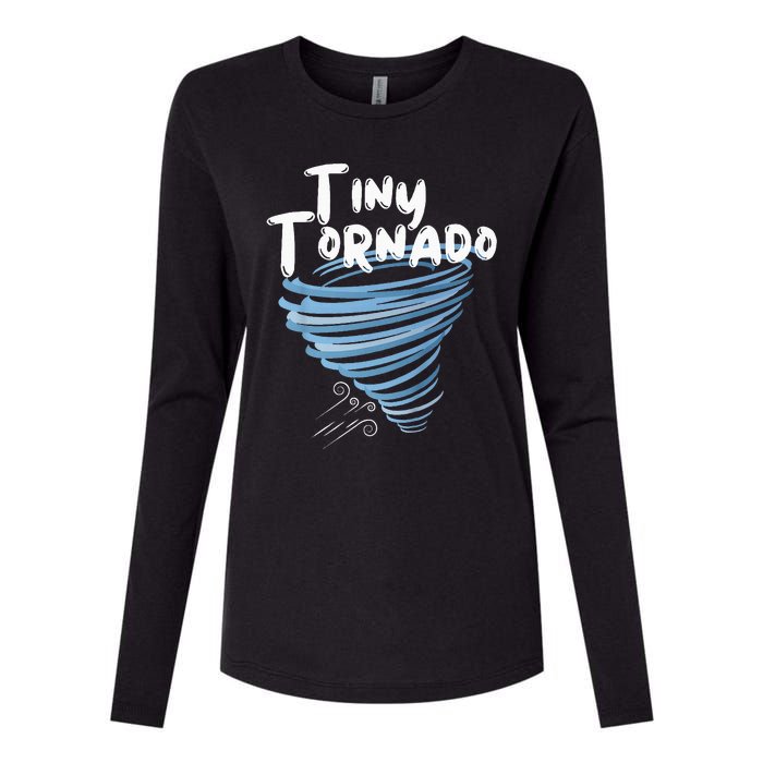 Tiny Tornado Womens Cotton Relaxed Long Sleeve T-Shirt