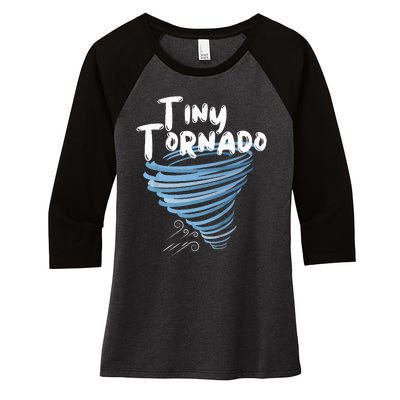 Tiny Tornado Women's Tri-Blend 3/4-Sleeve Raglan Shirt