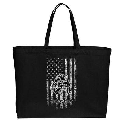 T-Rex TRX Truck Car ram USA Flag Cotton Canvas Jumbo Tote