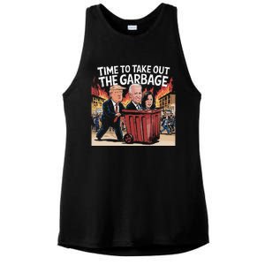 Time To Take Out The Garbage Kamala Trump Supporter Swea Ladies PosiCharge Tri-Blend Wicking Tank