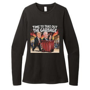 Time To Take Out The Garbage Kamala Trump Supporter Swea Womens CVC Long Sleeve Shirt