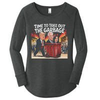 Time To Take Out The Garbage Kamala Trump Supporter Swea Women's Perfect Tri Tunic Long Sleeve Shirt