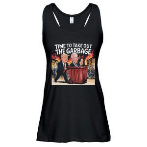 Time To Take Out The Garbage Kamala Trump Supporter Swea Ladies Essential Flowy Tank