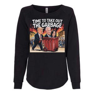 Time To Take Out The Garbage Kamala Trump Supporter Swea Womens California Wash Sweatshirt