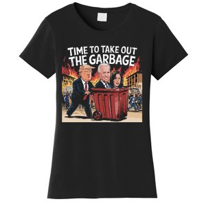 Time To Take Out The Garbage Kamala Trump Supporter Swea Women's T-Shirt