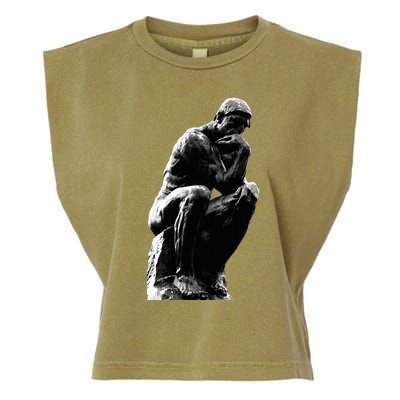 The Thinker (The Poet) By Auguste Rodin Garment-Dyed Women's Muscle Tee