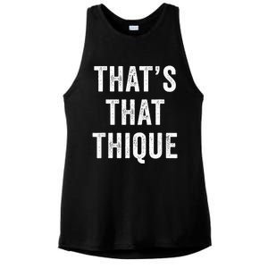 Thats That Thique Cute Concert Outfit Ladies PosiCharge Tri-Blend Wicking Tank