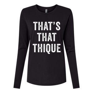 Thats That Thique Cute Concert Outfit Womens Cotton Relaxed Long Sleeve T-Shirt