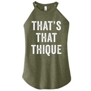 Thats That Thique Cute Concert Outfit Women's Perfect Tri Rocker Tank