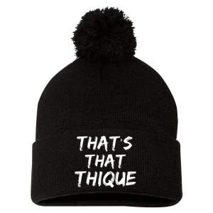 Thats That Thique Pom Pom 12in Knit Beanie