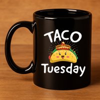 Taco Tuesday 11oz C Handle Ceramic Mug