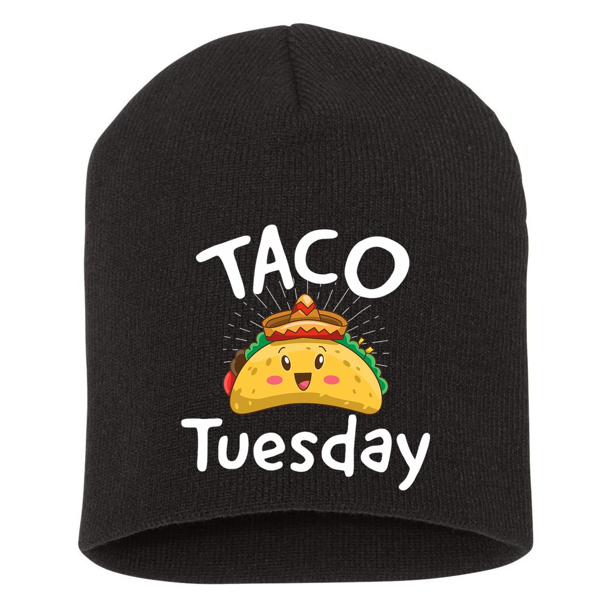 Taco Tuesday Short Acrylic Beanie