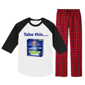 Tampontim Tampon Tim Funny Kamalas Vice President Tim Walz 2024 Raglan Sleeve Pajama Set