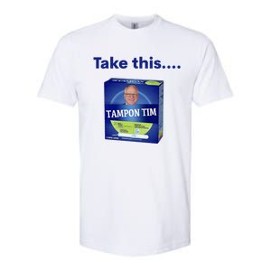 Tampontim Tampon Tim Funny Kamalas Vice President Tim Walz 2024 Softstyle CVC T-Shirt