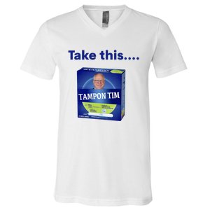 Tampontim Tampon Tim Funny Kamalas Vice President Tim Walz 2024 V-Neck T-Shirt