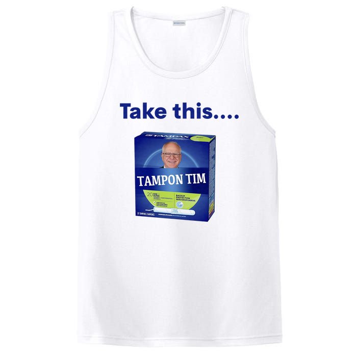 Tampontim Tampon Tim Funny Kamalas Vice President Tim Walz 2024 PosiCharge Competitor Tank