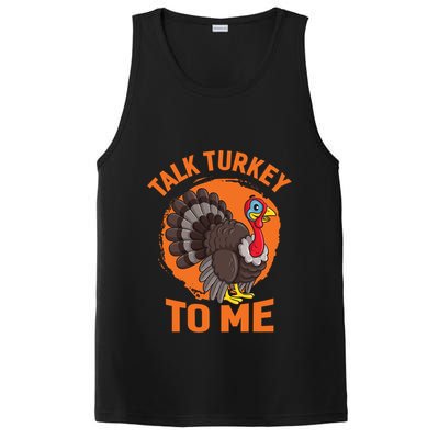 Thankgiving Turkey Talk Turkey To Me Retro Gift PosiCharge Competitor Tank