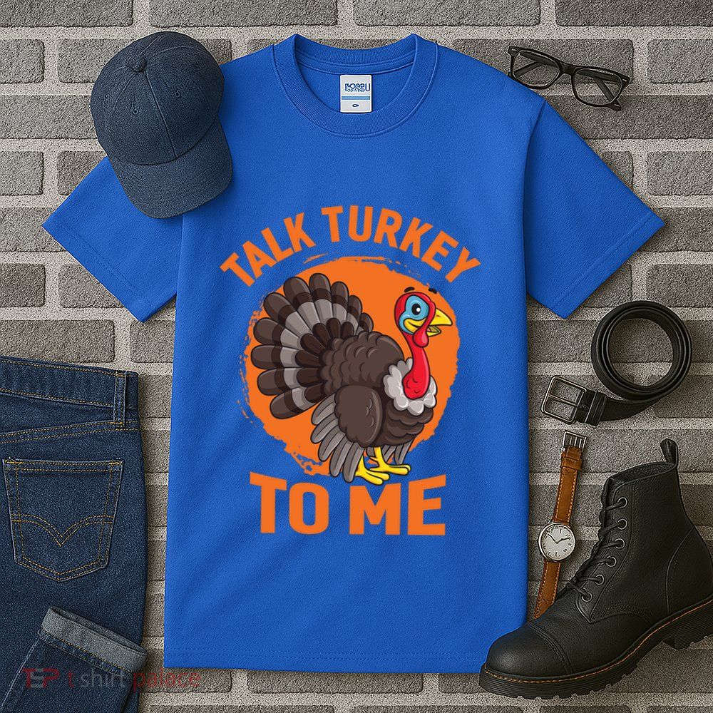 Thankgiving Turkey Talk Turkey To Me Retro Gift Tall T-Shirt