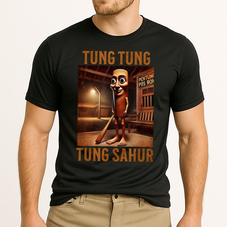 Tung Tung Tung Sahur Italian Brainrot Meme Performance Shirt