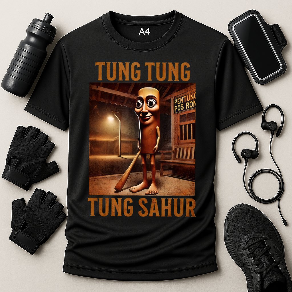 Tung Tung Tung Sahur Italian Brainrot Meme Performance Shirt