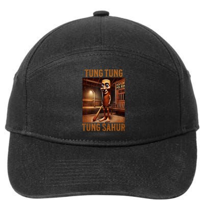 Tung Tung Tung Sahur Italian Brainrot Meme 7-Panel Snapback Hat