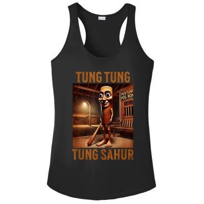 Tung Tung Tung Sahur Italian Brainrot Meme Ladies PosiCharge Competitor Racerback Tank